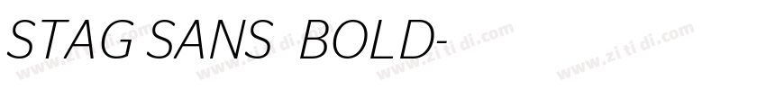 STAG SANS  BOLD字体转换